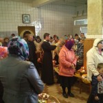 Освящение пасхальной трапезы в деревнях Вороничи и Гомель