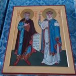 Освящение новой иконы святых равноапостольных великого князя Владимира и княгини Ольги