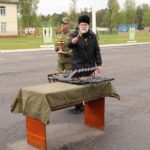 Ритуал вручения стрелкового оружия в Полоцком погранотряде.